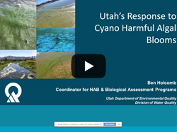 YouTube: Drinking Water Webinar: Utah's Response to Cyano Harmful Algal Blooms