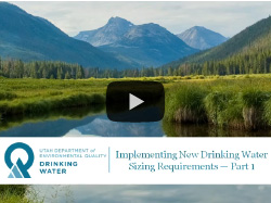 YouTube: Drinking Water Webinar: Part 1 - New system specific sizing requirements.