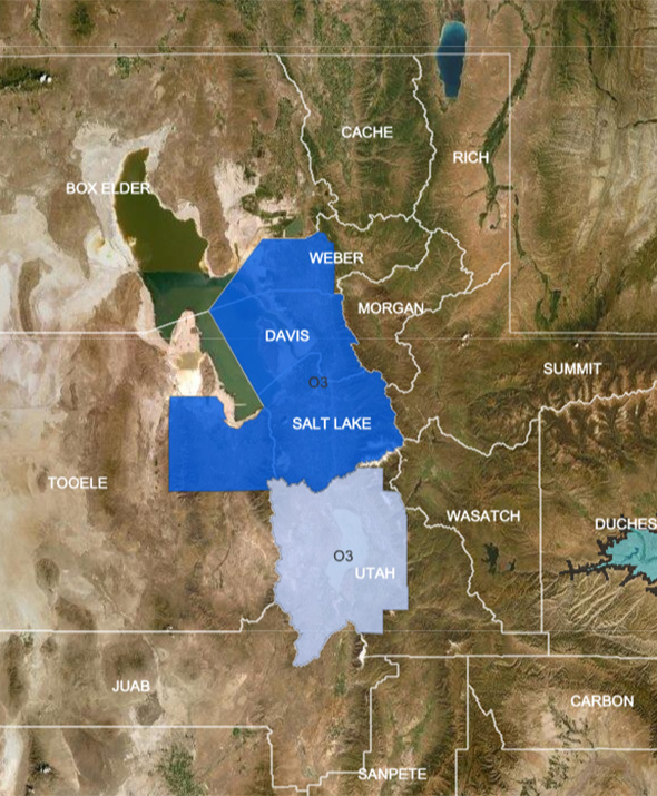 Link to Utah's Non-Attainment Area Locator