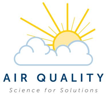 The sun, some clouds, and the words: Air Quality Science for Solutions