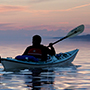 Image of kayaker at the Great Salt Lake