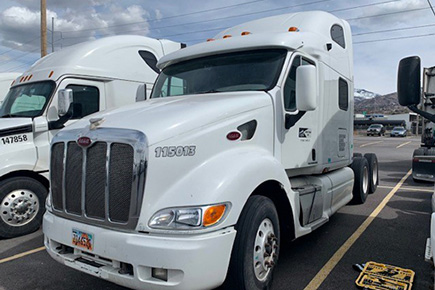 Photo of a white diesel that participated in the Utah Clean Diesel Program