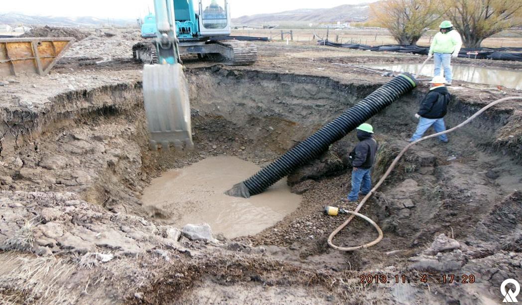 Dewatering issues during construction