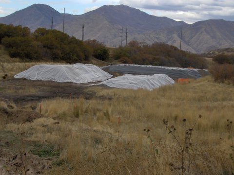 Ensign-Bickford Company Soil Cleanup: contaminated soil excavation and staging