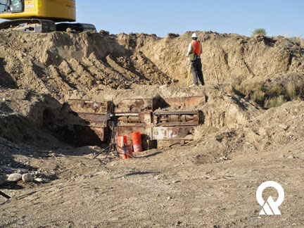 Excavation of buried munitions