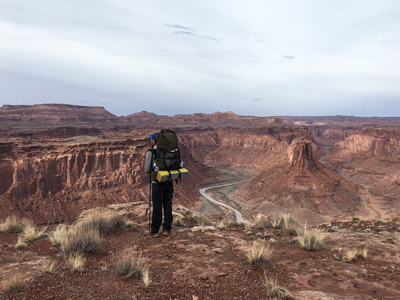 A hiker in Southern Utah