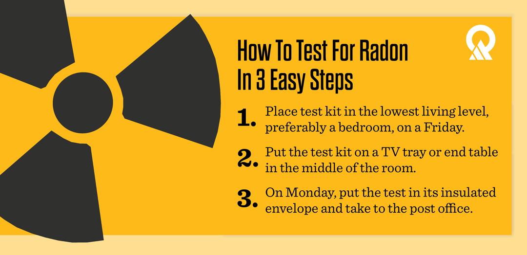 Infographic: How to Test for Radon in 3 Easy Steps