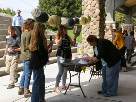 DEQ employees enjoying a picnic