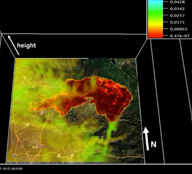 Quantitative Attribution of Wildfires Map Image