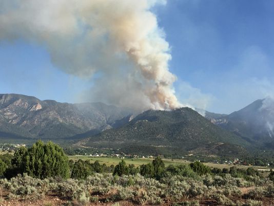 Saddle Fire near St. George. Photo credit: U.S. Forest Service