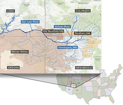 San Juan River Watershed map