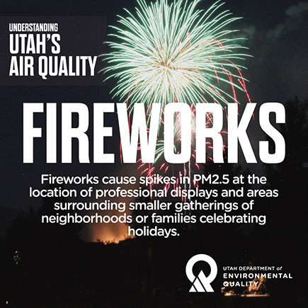 Infographic Understanding Utah's Air Quality: Fireworks