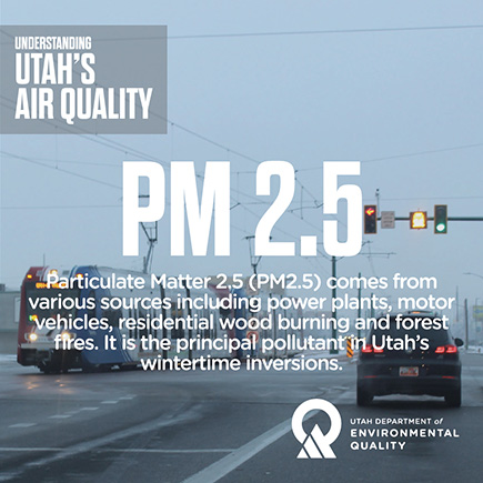 Infographic Understanding Utah's Air Quality: PM2.5