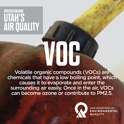 Infographic Understanding Utah's Air Quality: Volatile Organic Compounds