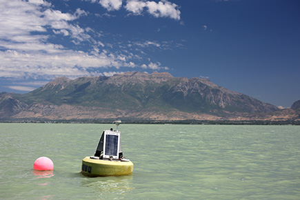 Real-time sonde on Utah Lake