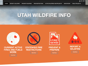 Utah Wildfire Info Website