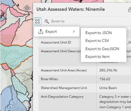 Beneficial use map image